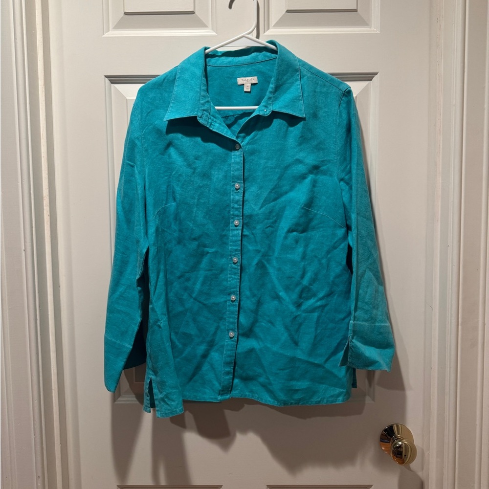 Talbots Linen Button Down